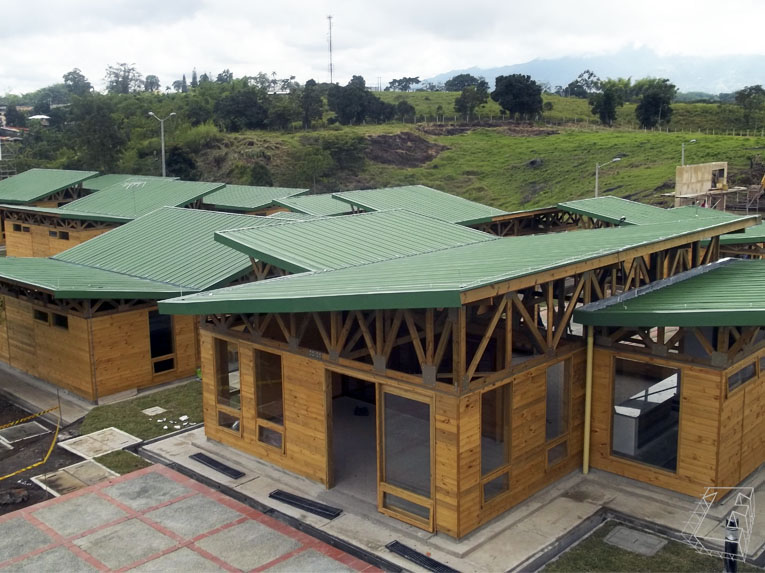 construcción de madera